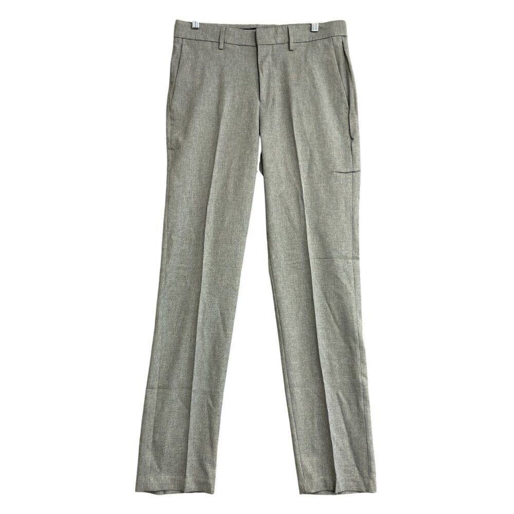 NEW Haggar Men's 30x32 Comfort Performance Dress Pant Straight Fit 4-Way Grey - Picture 2 of 9